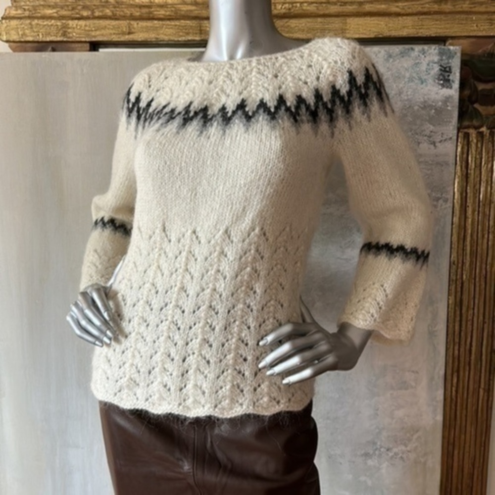 Mohair Italy Handmade Sweater S - Picture 1 of 8